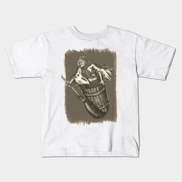 Baba Yaga Kids T-Shirt by ryanmatheroa